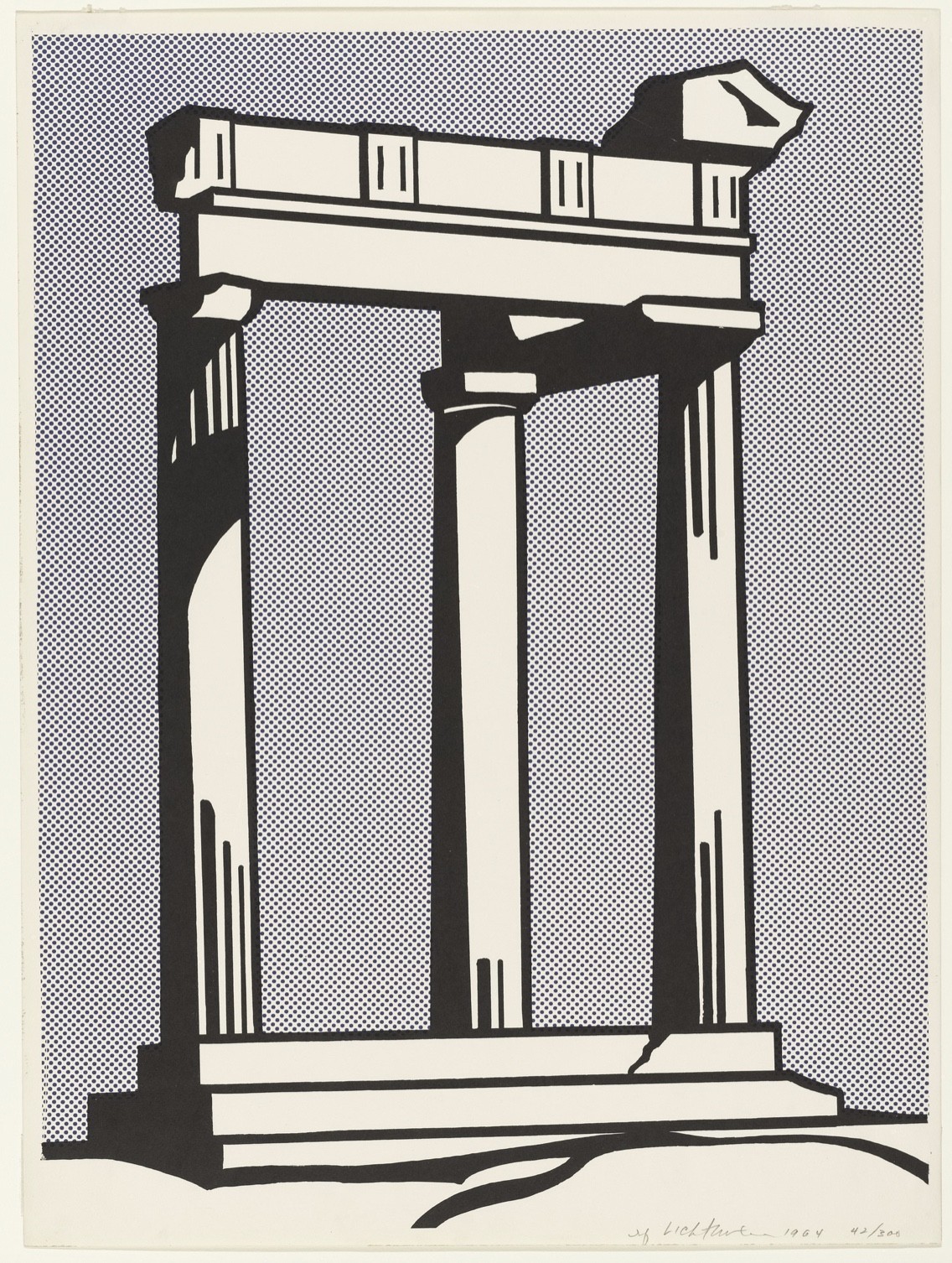 <p>@Roy Lichtenstein (1923-1997), Temple, 1964</p>